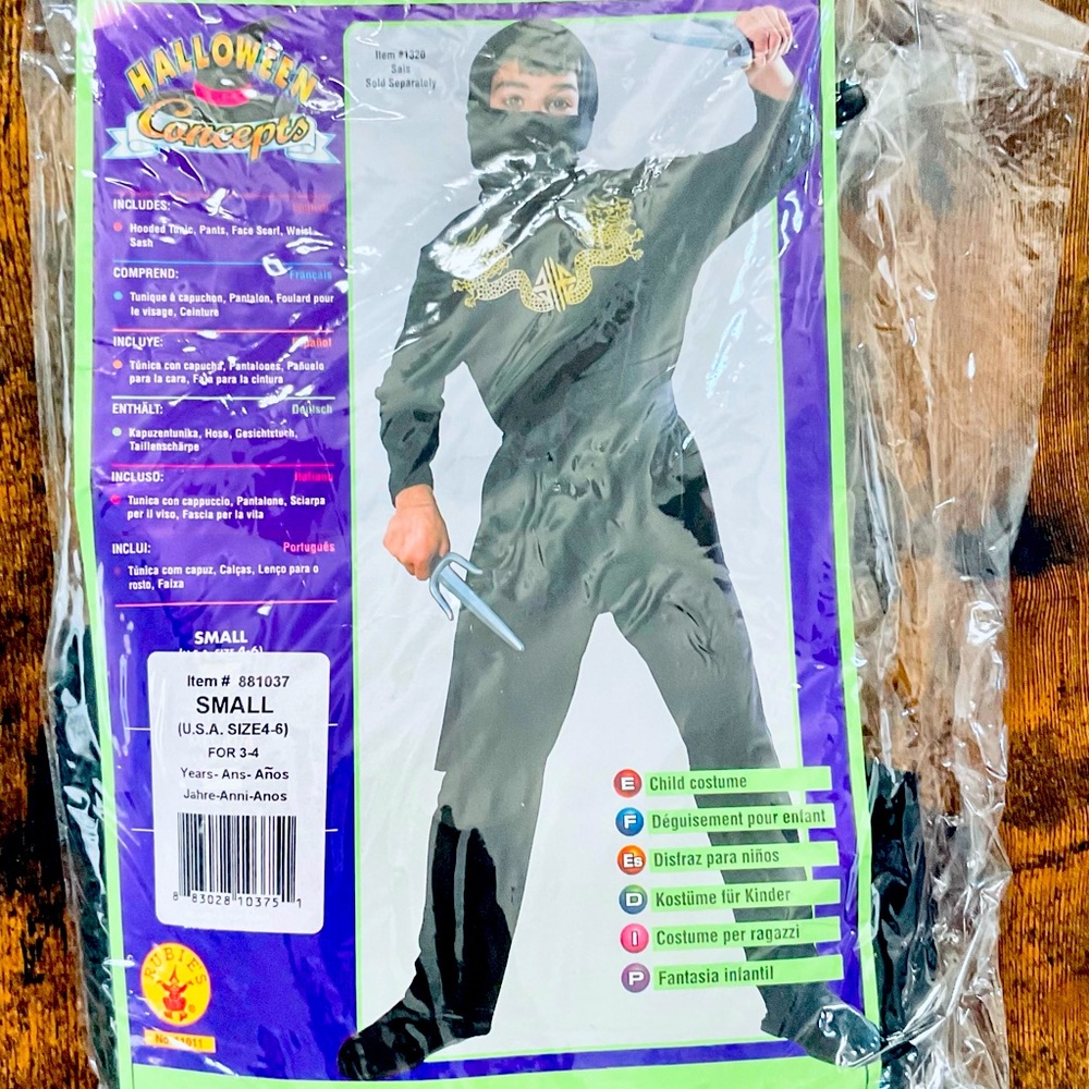 Halloween NINJA Costume | Brand New Size Small